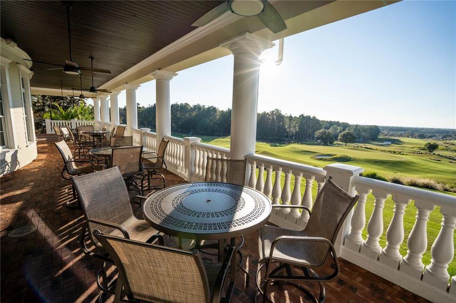 Exterior details and patio area of a home in Southern Hills Plantation, Brooksville (Image 3).