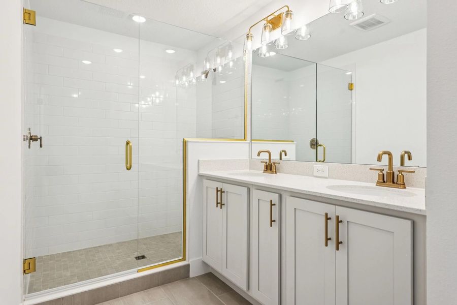 Furnished interior view inside a new home in Parkview at Hamlin, Winter Garden (Image 12).