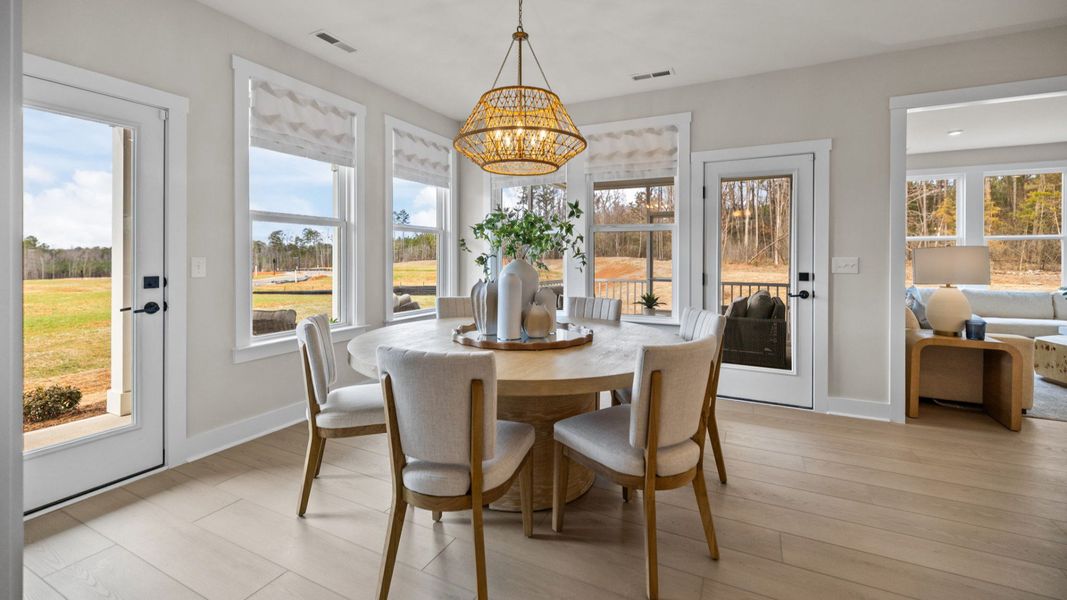 The Stonefield Home Plan in Michaux Garden by DRB Homes in Belmont, NC. - Dining Area