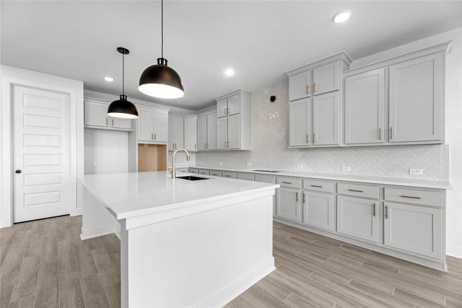 Furnished interior view inside a new home in Fulshear Lakes - 60', Fulshear (Image 8).