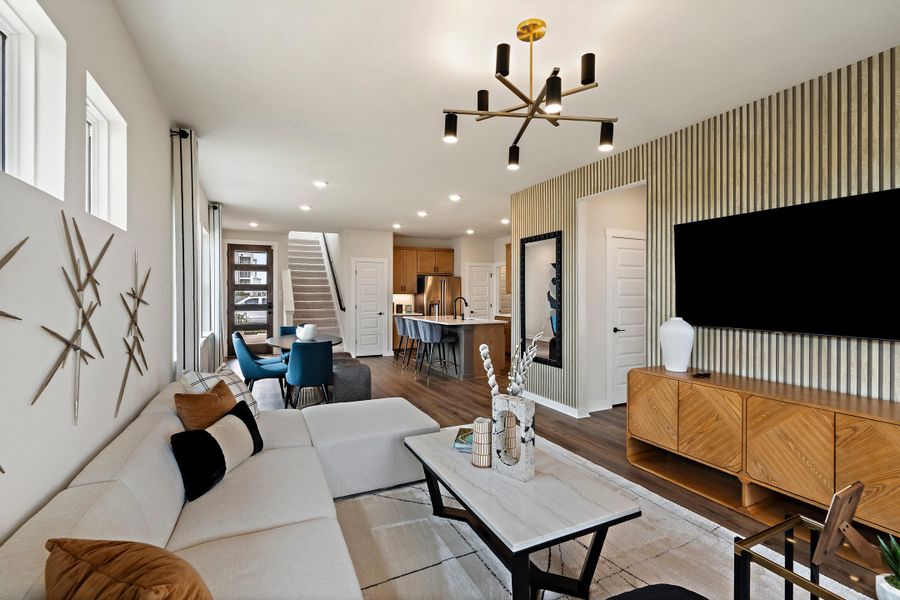 Furnished interior view inside a new home in Park Central, Georgetown (Image 7). Furnished interior view inside a new home in Park Central, Georgetown (Image 7).