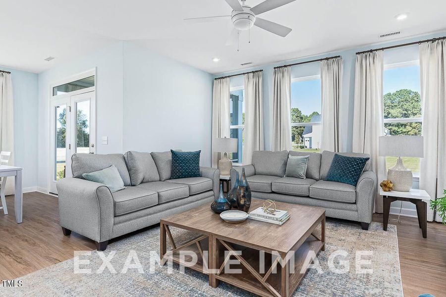 Furnished interior view inside a new home in Tobacco Road, Angier (Image 12).