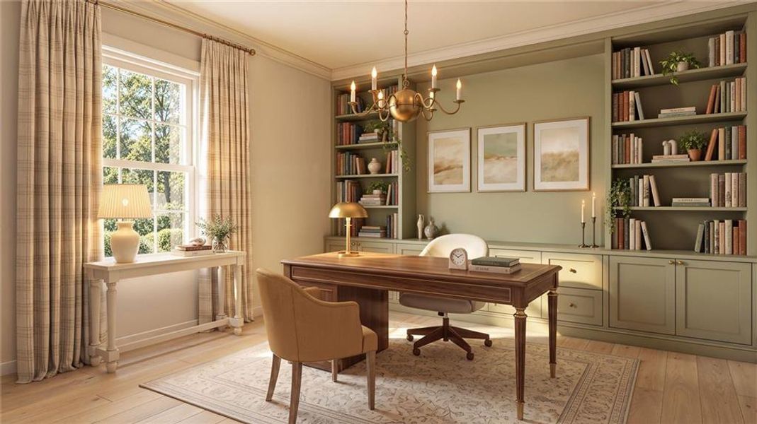 Furnished interior view inside a new home in , Alpharetta (Image 19).