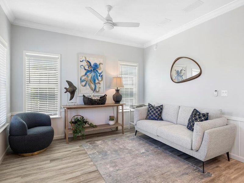 Furnished interior view inside a new home in , Sebastian (Image 27).