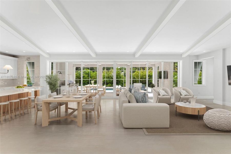 Furnished interior view inside a new home in , South Miami (Image 13).