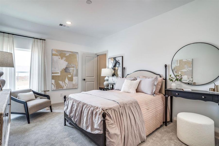 You'll find nicely sized secondary bedrooms in our Sinclaire floor plan.
