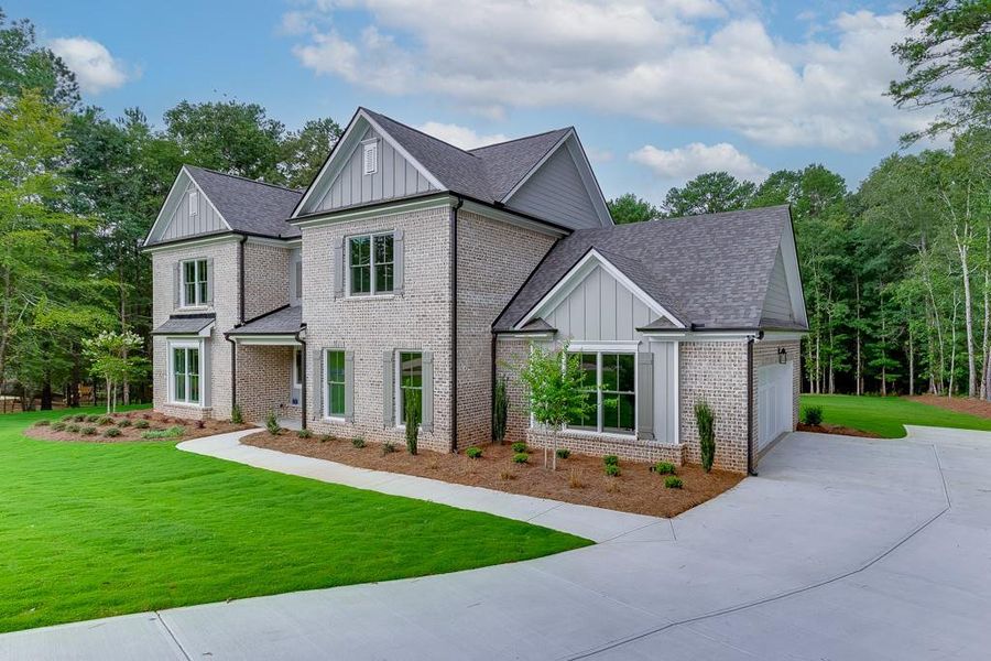 Front exterior of a new home in , Bishop, GA, highlighting curb appeal (Image 26).