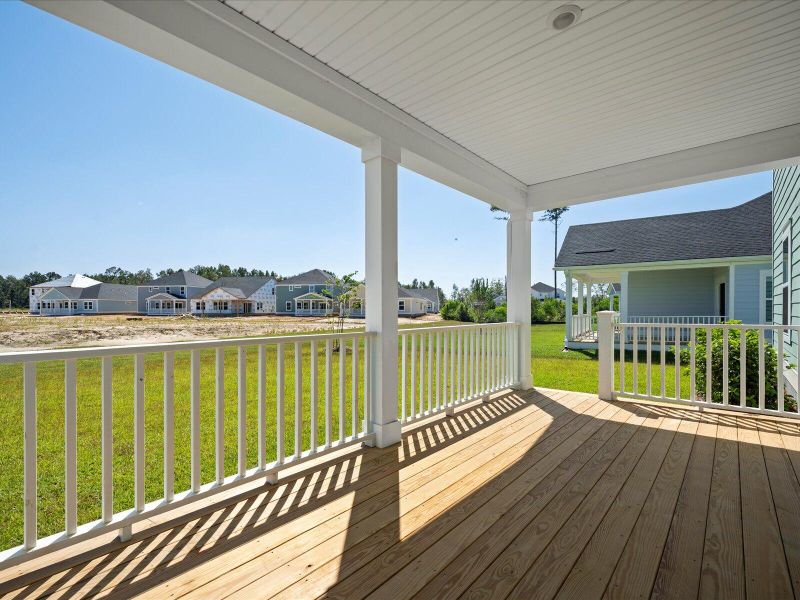 Exterior details and patio area of a home in The Coves at Lakes of Cane Bay, Summerville (Image 3). Exterior details and patio area of a home in The Coves at Lakes of Cane Bay, Summerville (Image 3).