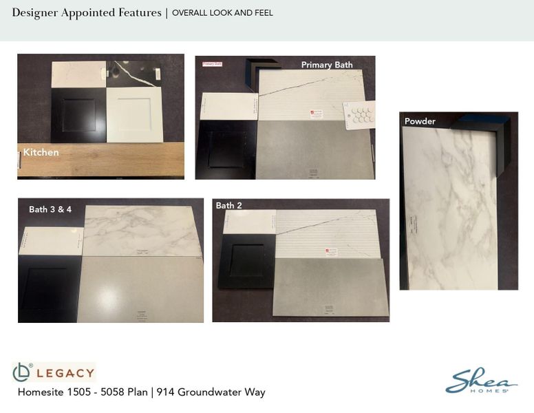 Sample of building materials used in homes in Legacy, League City (Image 9). Sample of building materials used in homes in Legacy, League City (Image 9).