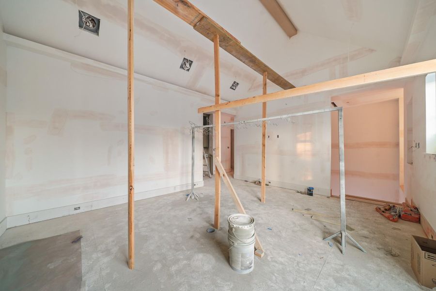 At just over 300 square feet with vaulted ceilings, the space is huge!