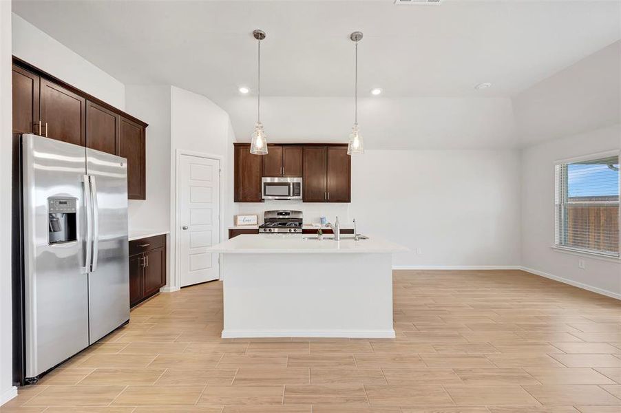 Furnished interior view inside a new home in The Preserve, Justin (Image 8). Furnished interior view inside a new home in The Preserve, Justin (Image 8).