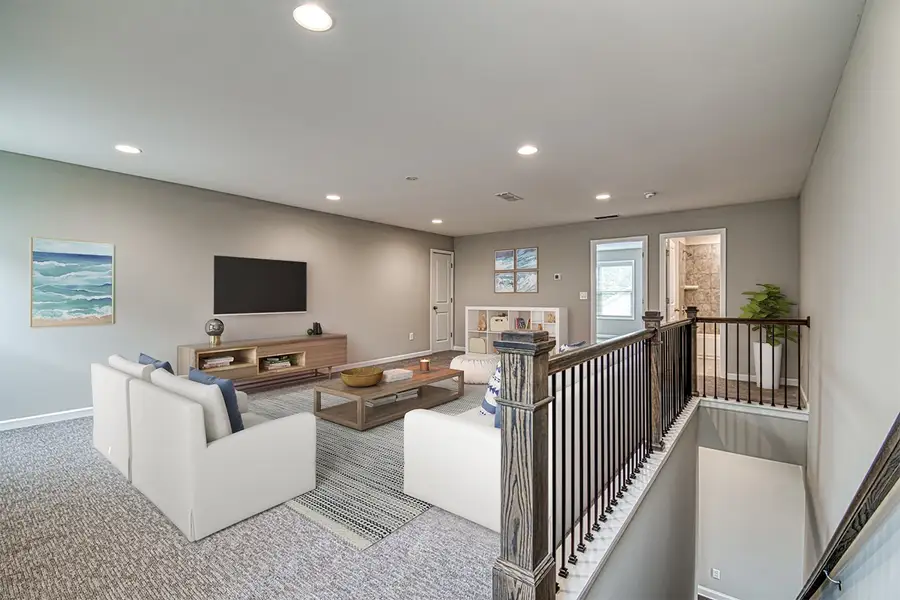 Furnished interior view inside a new home in Gatherings® at GreenHouse, Marietta (Image 4). Furnished interior view inside a new home in Gatherings® at GreenHouse, Marietta (Image 4).