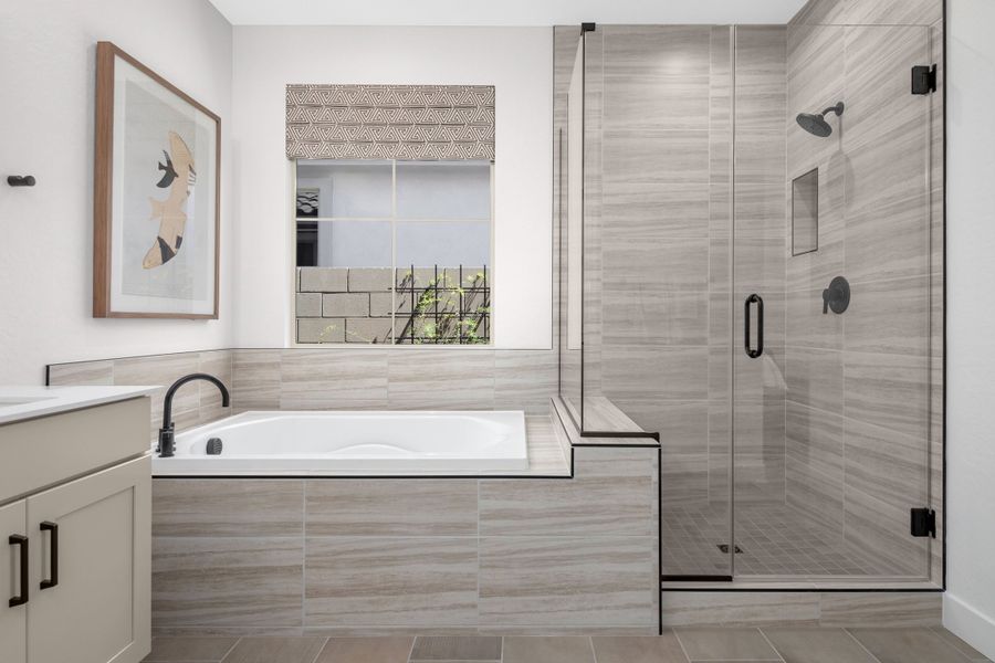 Representative furnished interior of a home built from the Compass by Taylor Morrison in Combs Ranch Journey Collection, San Tan Valley (Image 13).