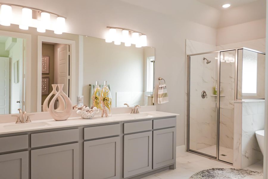 Representative furnished interior of a home built from the The Lilac by Lillian Custom Homes in Polo Ridge, Heath (Image 40).