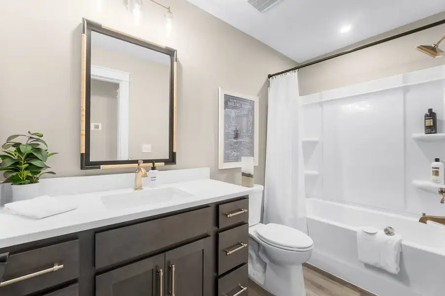 Representative furnished interior of a home built from the Wilmington by Fischer Homes in Easton Park, Dallas (Image 20).