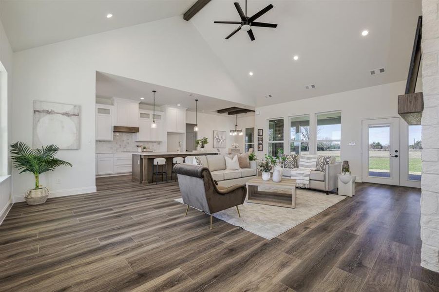 Furnished interior view inside a new home in , Farmersville (Image 36).