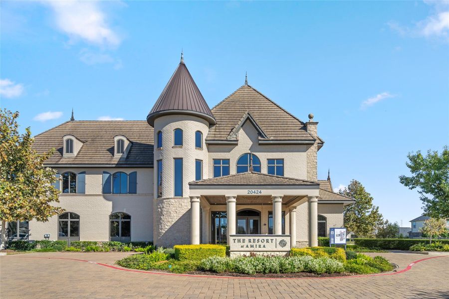 The Resort at Amira Clubhouse: Impressive building acting as the social and amenity hub of the neighborhood.