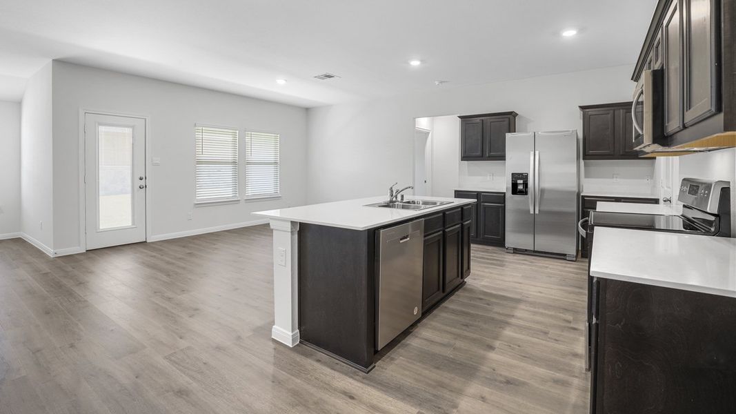 Representative furnished interior of a home built from the Garland by D.R. Horton in Waverly Estates, Josephine (Image 4).