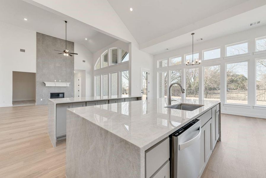 Furnished interior view inside a new home in Heath Golf & Yacht Club, Heath (Image 13).