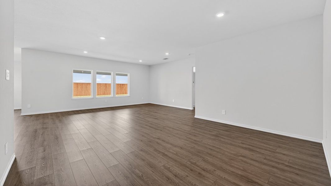 Representative unfurnished interior of a home built from the Fiedor by D.R. Horton in Windrose, Pilot Point (Image 10). Representative unfurnished interior of a home built from the Fiedor by D.R. Horton in Windrose, Pilot Point (Image 10).