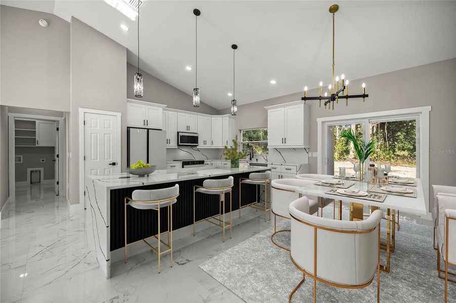 Furnished interior view inside a new home in , Summerfield (Image 9). Furnished interior view inside a new home in , Summerfield (Image 9).