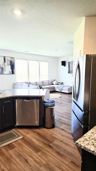 Living romm from kitchen room
