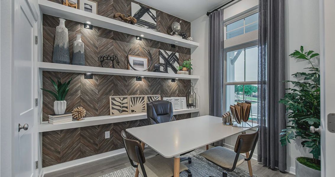 Representative furnished interior of a home built from the Wendy by Chesmar Homes in Meyer Ranch, New Braunfels (Image 10).