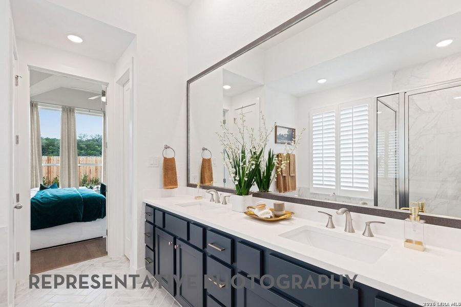 Furnished interior view inside a new home in The Ranches at Creekside, Boerne (Image 7).