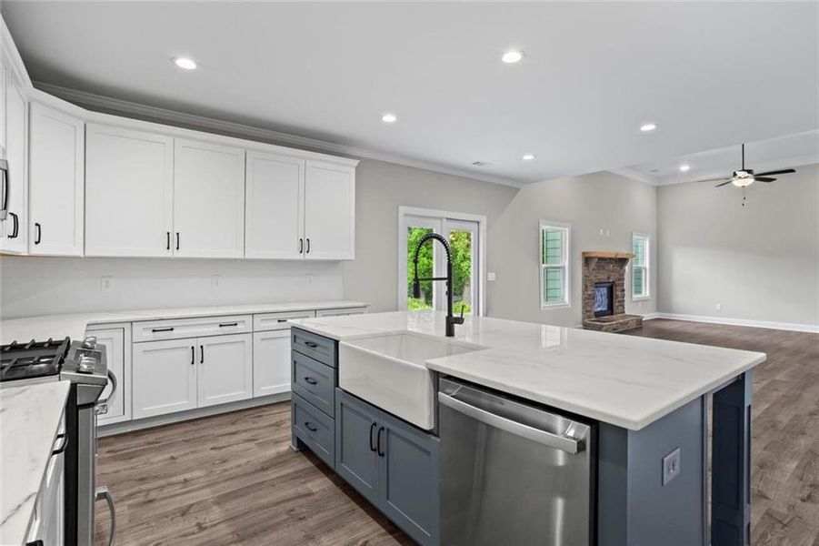 Furnished interior view inside a new home in , Dallas (Image 12). Furnished interior view inside a new home in , Dallas (Image 12).