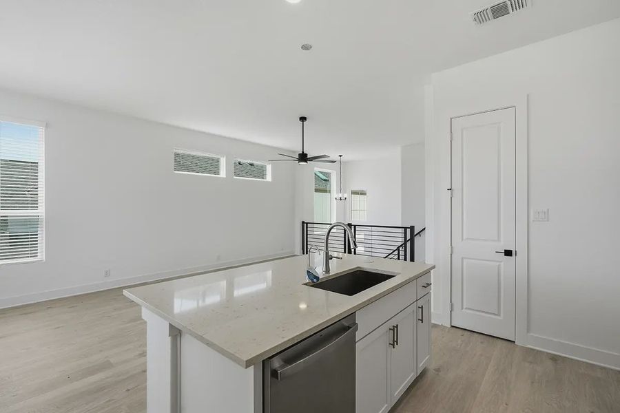 Furnished interior view inside a new home in Prominence Urban, San Antonio (Image 10).