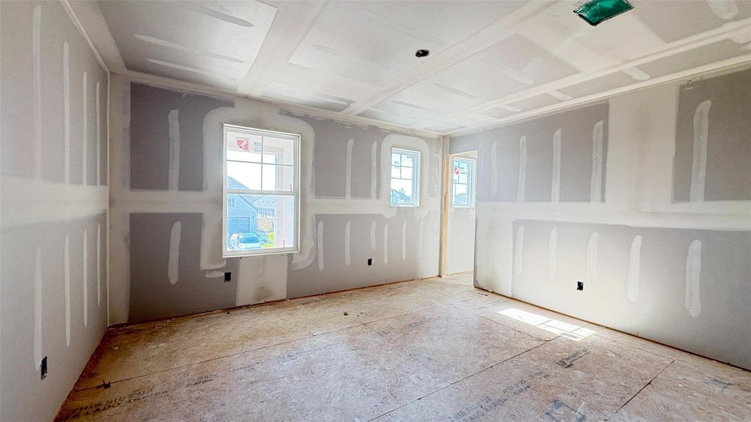 Construction progress – bedroom