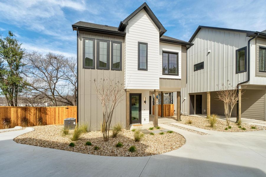 Front exterior of a new home in , Austin, TX, highlighting curb appeal (Image 23).