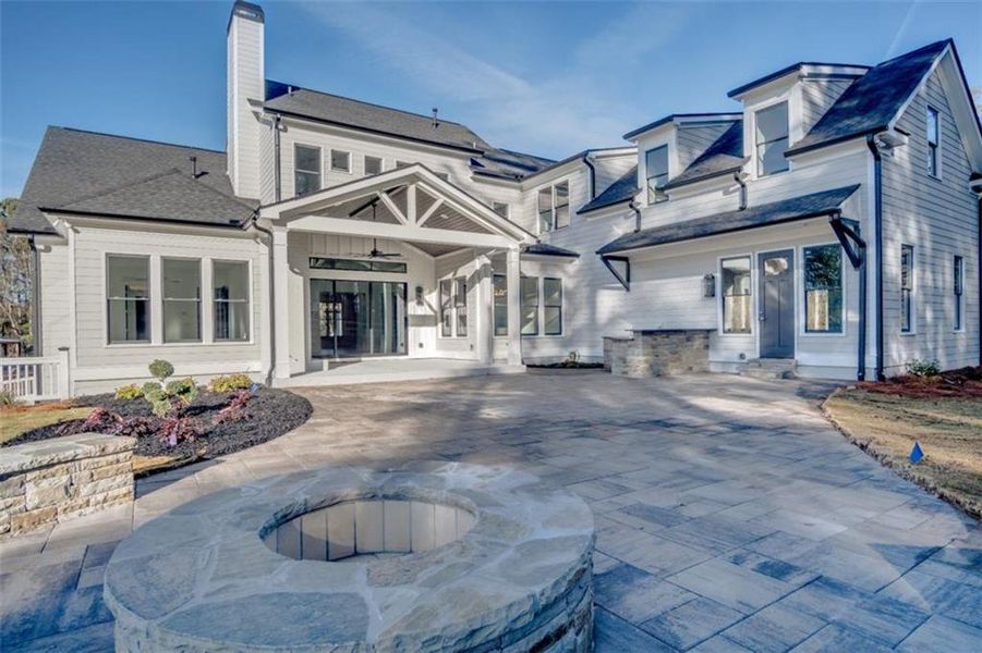 Exterior details and patio area of a home in , Woodstock (Image 33).