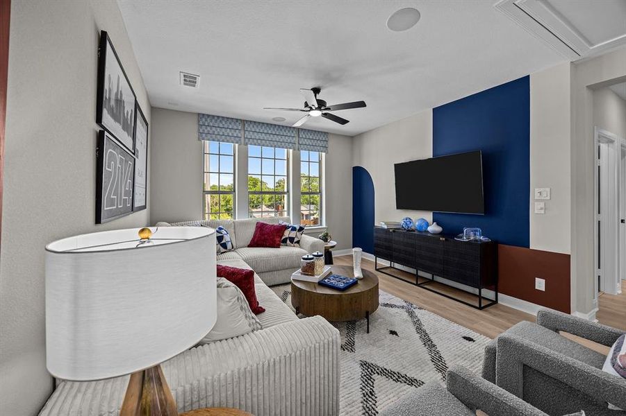 Furnished interior view inside a new home in Greenville Heights, Dallas (Image 6). Furnished interior view inside a new home in Greenville Heights, Dallas (Image 6).