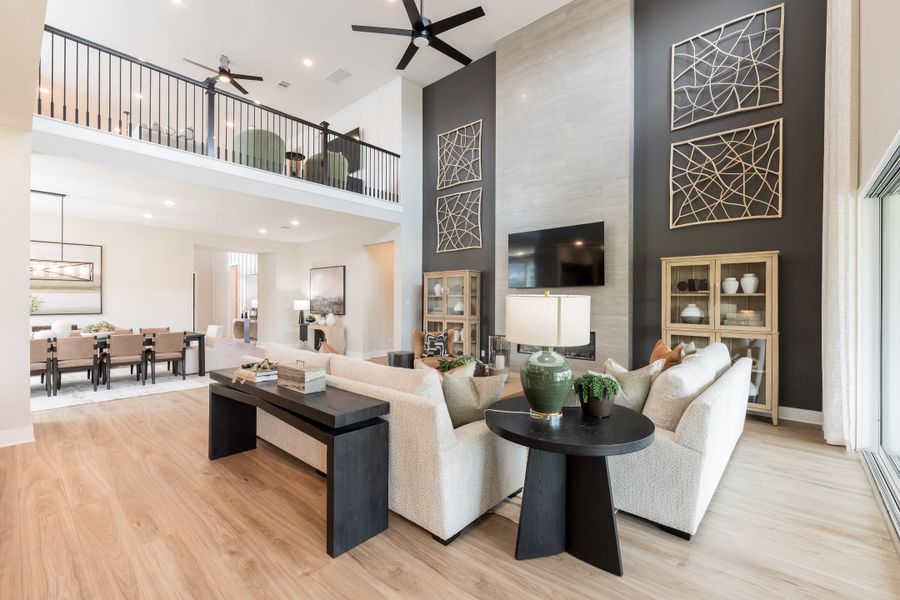Representative furnished interior of a home built from the Camden by Tri Pointe Homes in Bridgeland, Cypress (Image 17).