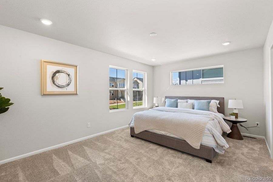 Furnished interior view inside a new home in The Villas Collection at Sterling Ranch, Littleton (Image 31).