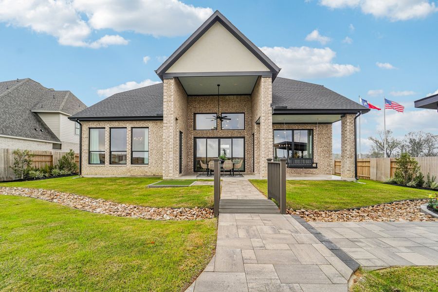 Front exterior of a new home in Briarley, Montgomery, TX, highlighting curb appeal (Image 30).