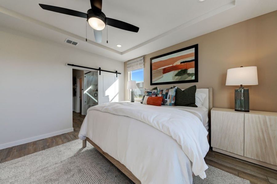 Furnished interior view inside a new home in Veranda Signature, San Antonio (Image 19).