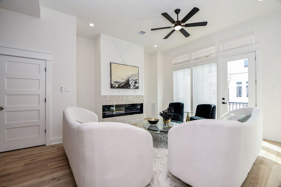 Furnished interior view inside a new home in , Houston (Image 8). Furnished interior view inside a new home in , Houston (Image 8).