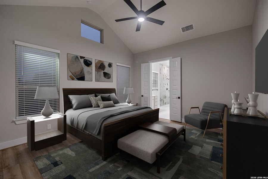 Furnished interior view inside a new home in The Reserve at Potranco Oaks, Castroville (Image 13).