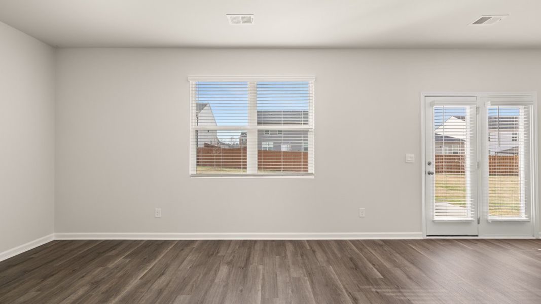 Representative unfurnished interior of a home built from the Penwell by D.R. Horton in Bridle Creek, Locust Grove (Image 12).