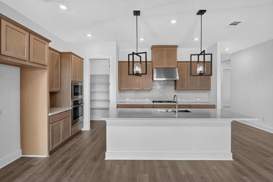 Furnished interior view inside a new home in Santa Rita Ranch, Liberty Hill (Image 7).