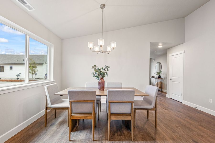 Representative furnished interior of a home built from the Sycamore - IronHorse by MonteVista Homes in IronHorse, Prineville (Image 4).