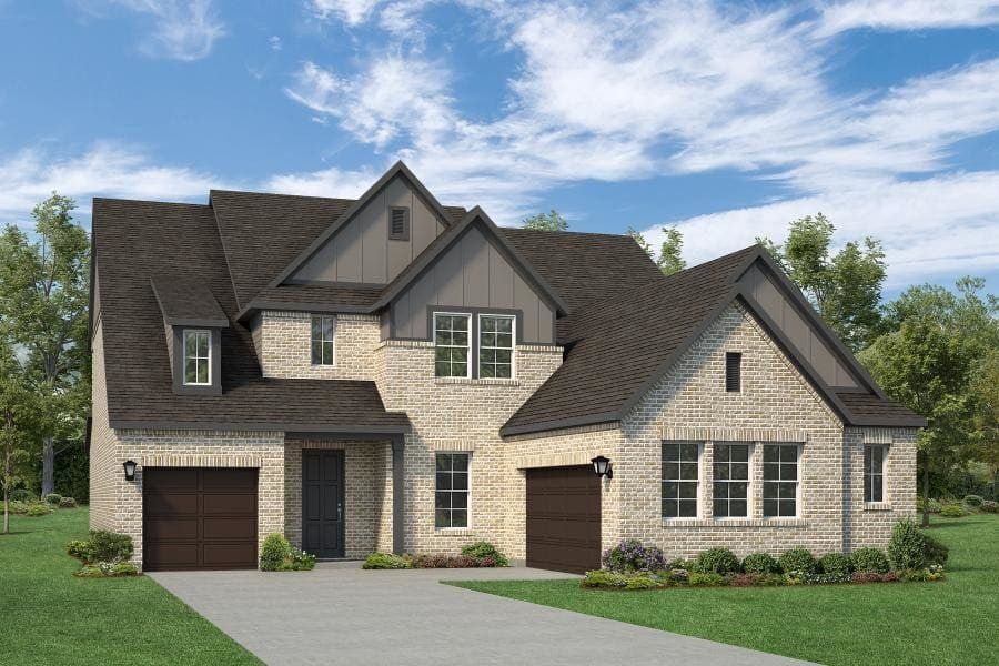 Representative exterior photo of a completed home built from the Edward- 70 ft Home Site by Rockwell Homes in Nelson Lake Estates, Rockwall, TX (Image 36). Representative exterior photo of a completed home built from the Edward- 70 ft Home Site by Rockwell Homes in Nelson Lake Estates, Rockwall, TX (Image 36).