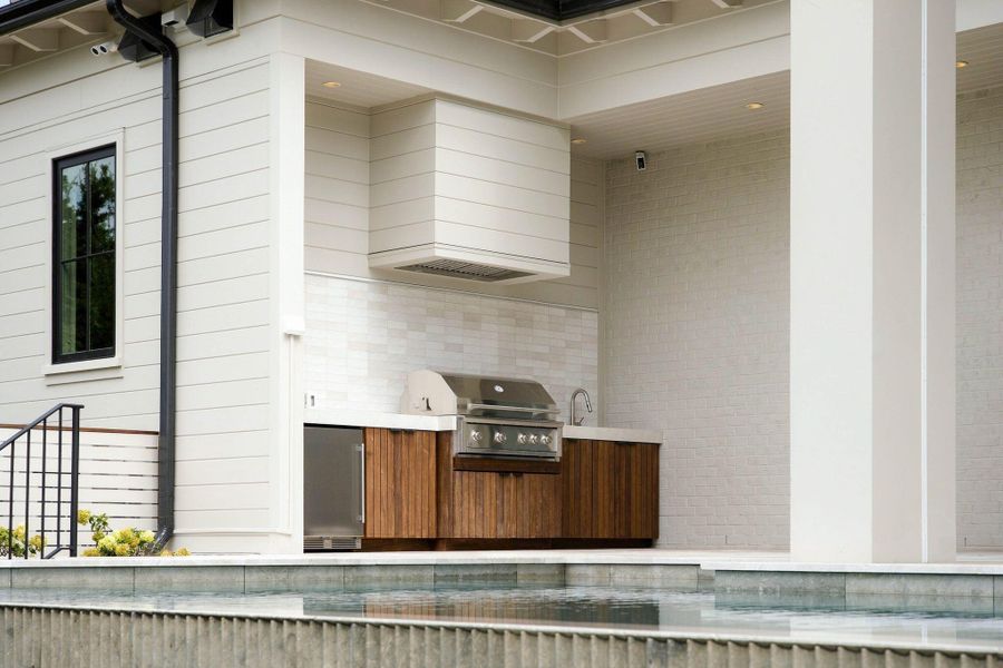 Exterior details and patio area of a home in , Charleston (Image 56). Exterior details and patio area of a home in , Charleston (Image 56).