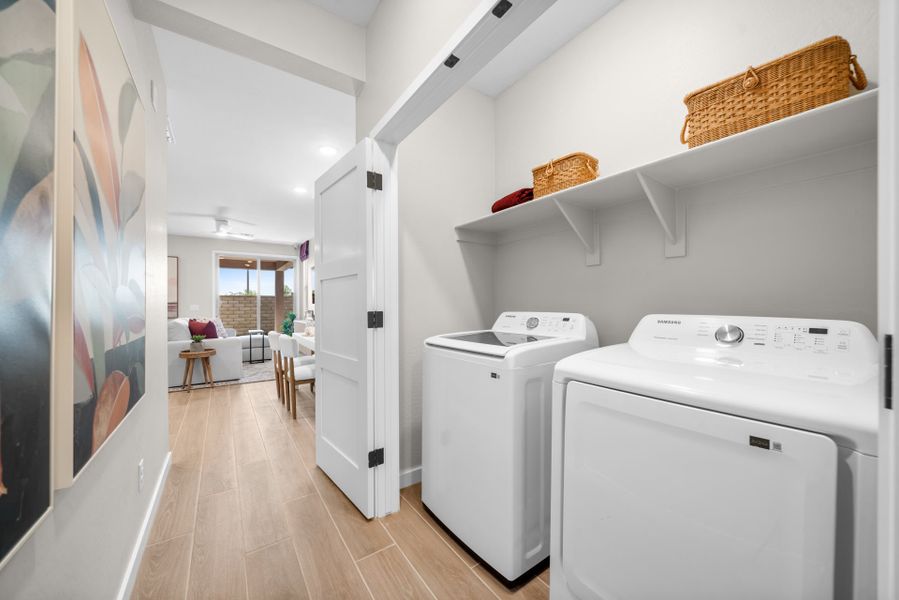 Laundry | Terraza Model Home | Mira Vista at Victory in Buckeye, AZ by Landsea Homes