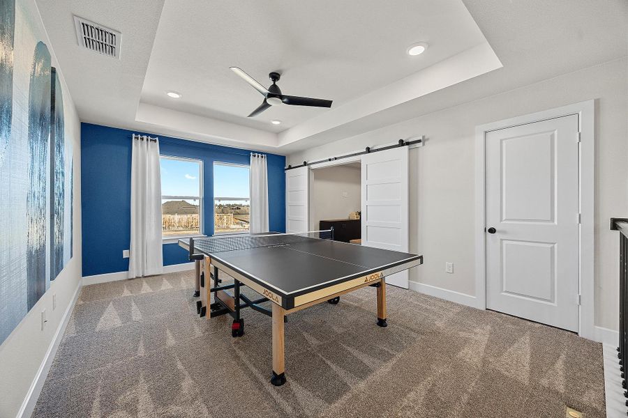 Representative furnished interior of a home built from the The Cameron by Westin Homes in Flora - 60', Hutto (Image 25).