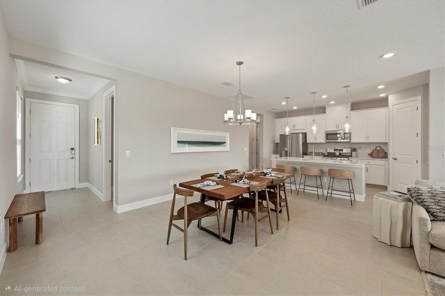 Furnished interior view inside a new home in Esplanade at Artisan Lakes, Palmetto (Image 6).