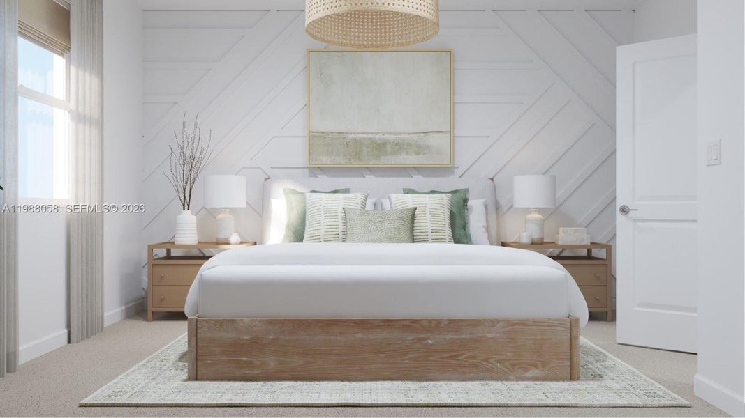 Furnished interior view inside a new home in Altamira, Homestead (Image 8).