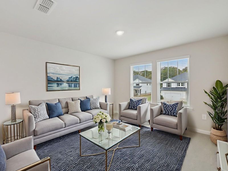 Furnished interior view inside a new home in Harmony Manor, Fairburn (Image 9).